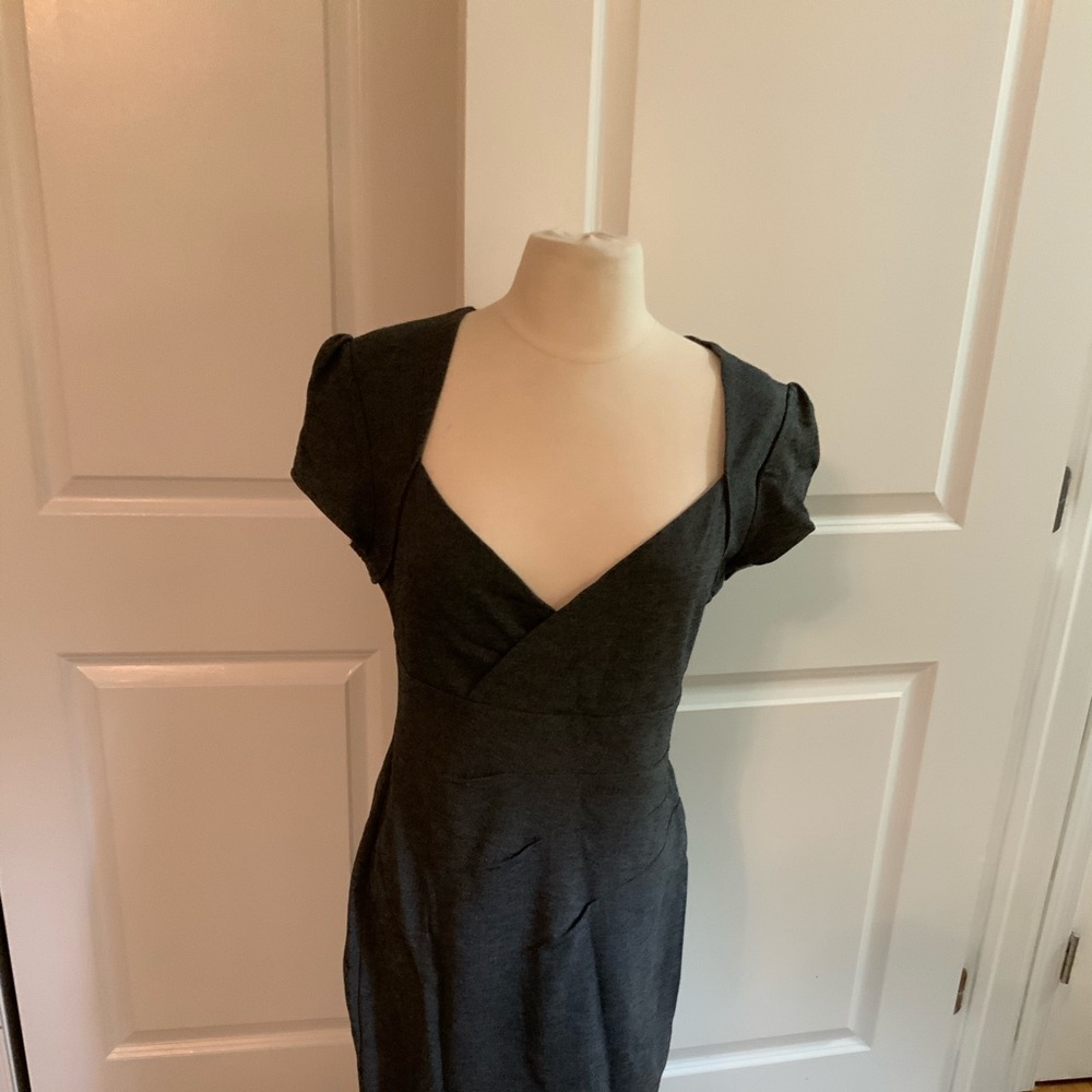 Grey & White Dress